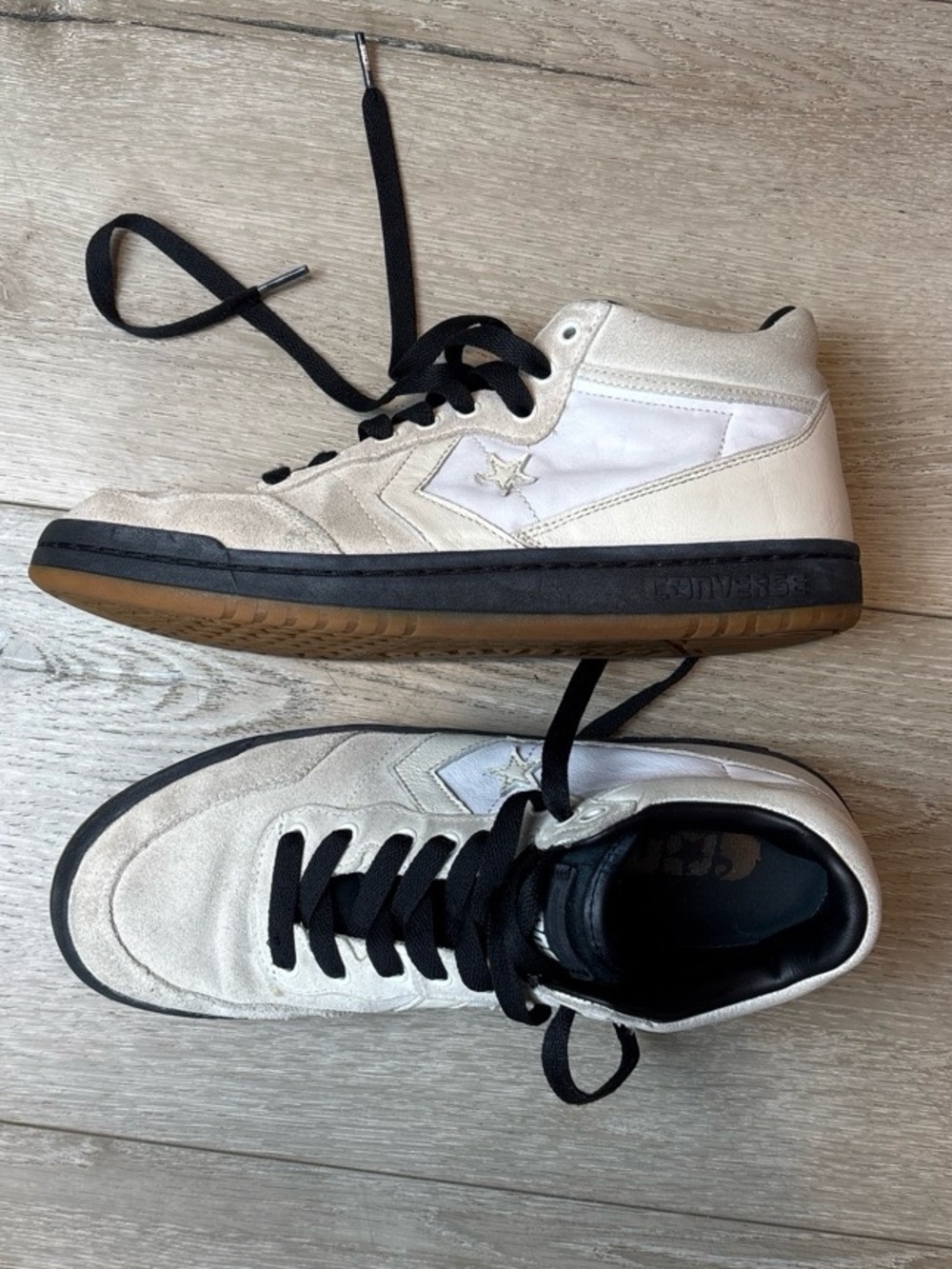 Converse x Carhartt WIP Men’s White & Black Mid-Top Sneakers